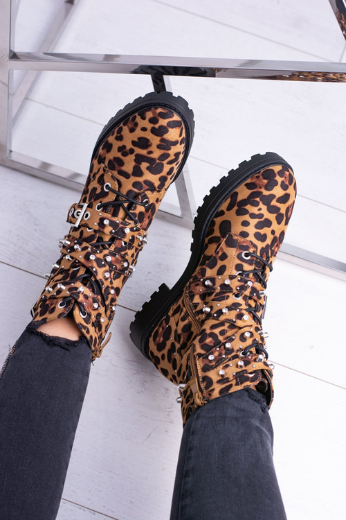 Жіночі черевики високі Trappers Leopard Albere