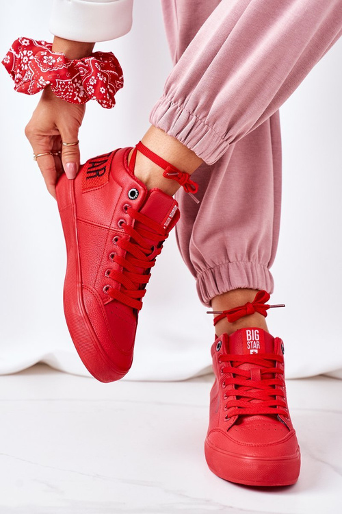 Жіноче утеплене спортивне взуття Big Star EE274354 Red