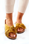Тапочки На Корковій Підошві Жовті Taryne