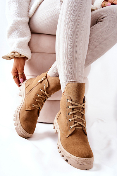 М'які замшеві черевики Trappers Camel Annabeth