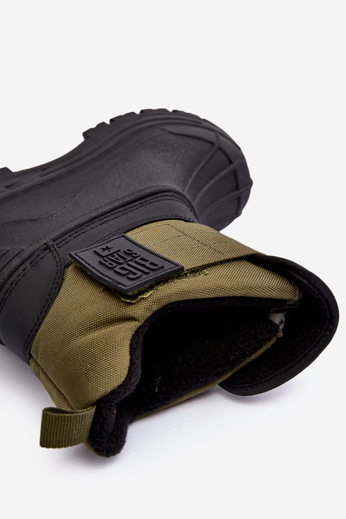 Дитячі черевики з флісовою підкладкою хакі MM374123