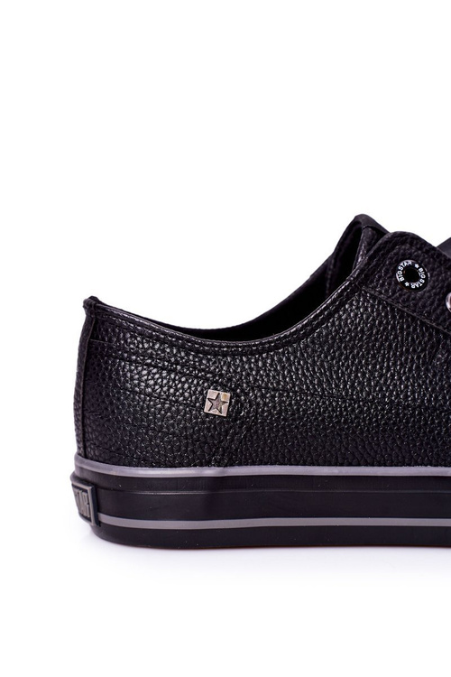 Чоловічі шкіряні кросівки Big Star II174002 Чорні