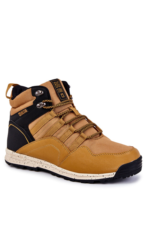 Чоловічі трекінгові утеплені черевики Big Star KK174373 Camel