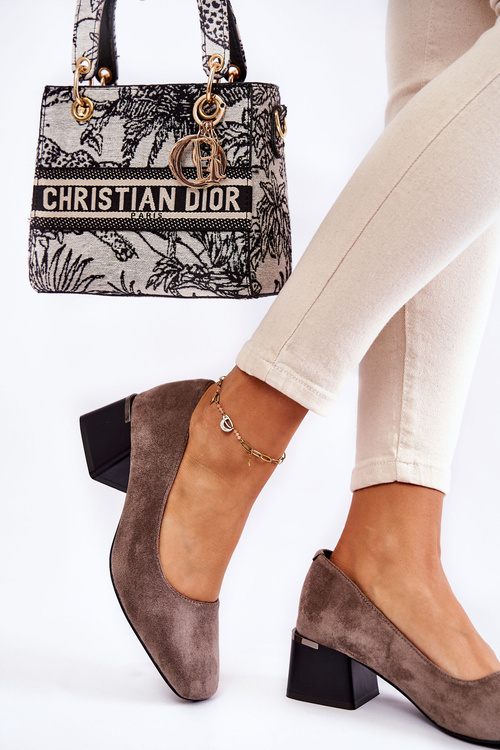 Замшеві туфлі La.Fi 230034G-SU сірі