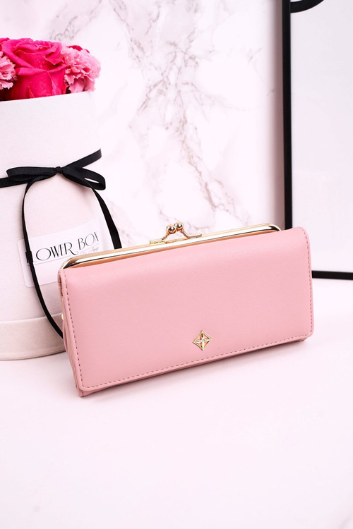 Великий жіночий гаманець на гачку MILANO Рожевий