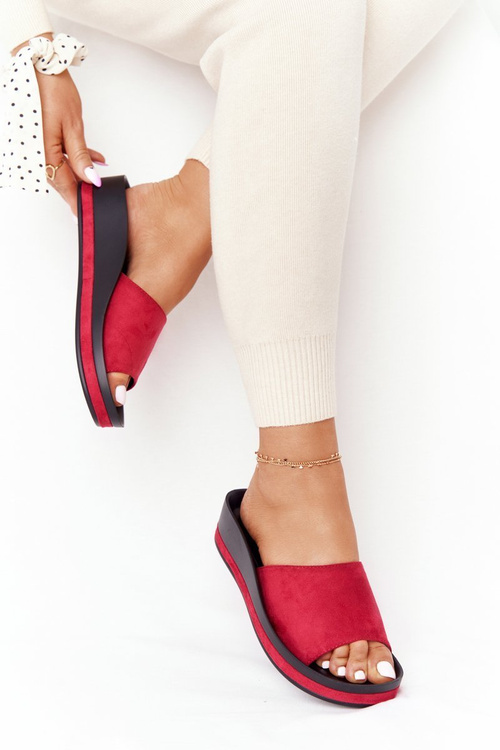 Тапочки на танкетці Vinceza 21-17113 Red