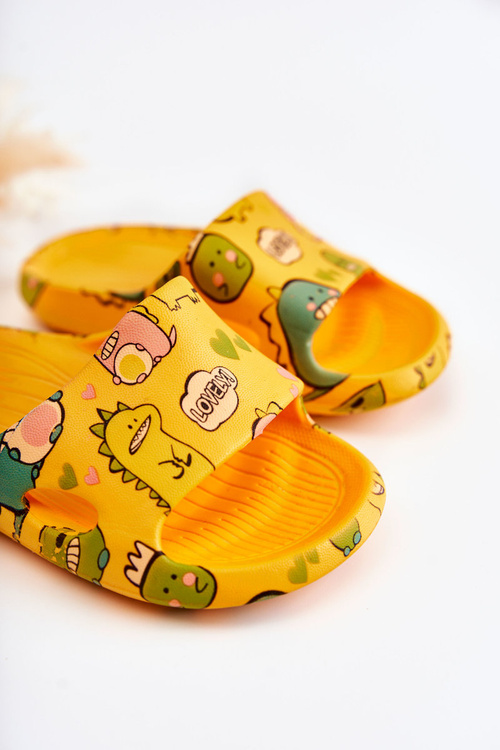 Легкі дитячі тапочки Dinosaurs Orange Astro