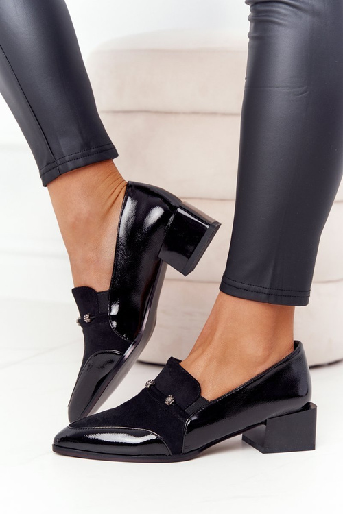 Елегантні туфлі на каблуці S.Barski Premium A15 Чорні