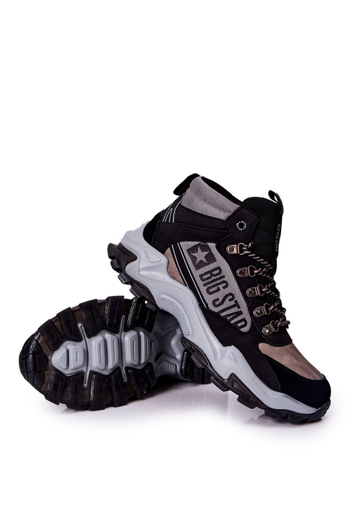 Чоловічі трекінгові черевики Big Star II174203 чорно-сірі