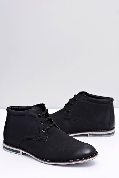 Чоловічі чорні високі чоботи Рамірез на шпильці