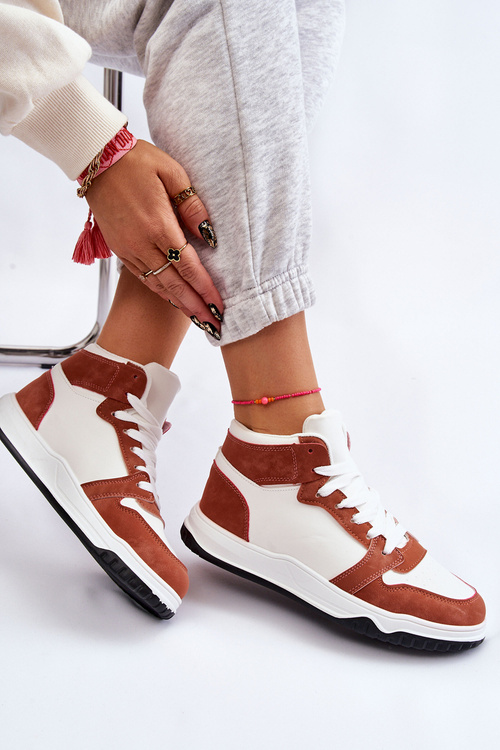 Високе жіноче спортивне взуття Кросівки білого кольору та Camel Rumor