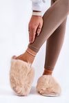 Жіночі хутряні тапочки Beige Sheryl 