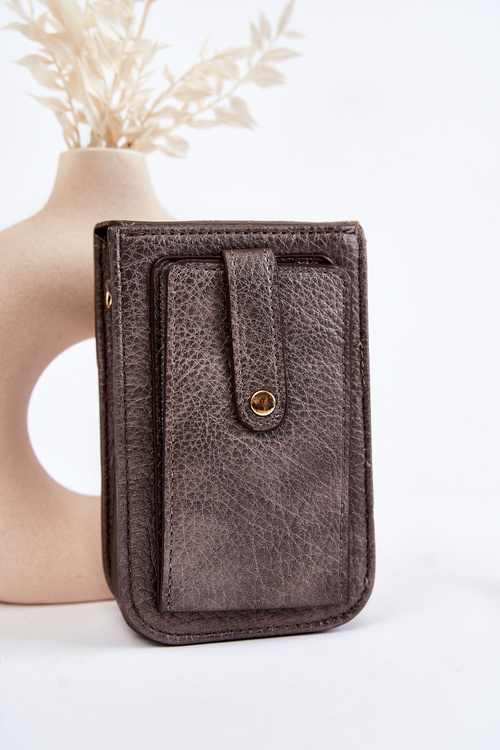 Гаманець маленький з орнаментом графіт Неліс