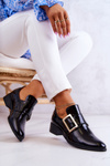 Туфлі лаковані з пряжкою Black Taliya