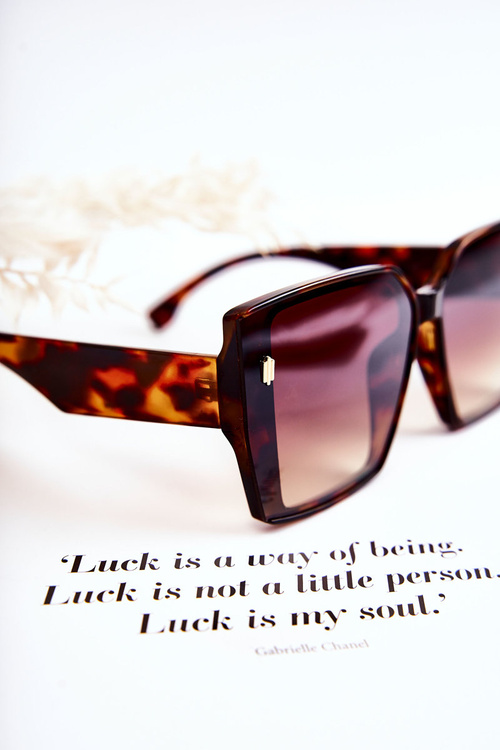 Квадратні сонцезахисні окуляри Marbled V110021 Коричневий