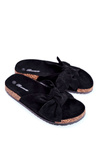 Чорні жіночі шльопанці Wendy Cork Sole