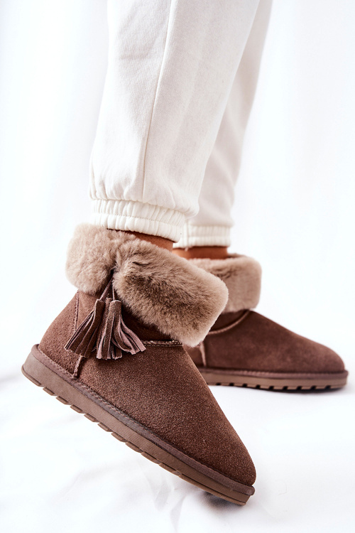 Снігові чоботи Fringed Brown Sorella