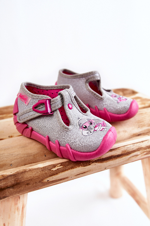 Тапочки Befado Elephants 110N454 Сіро-рожеві