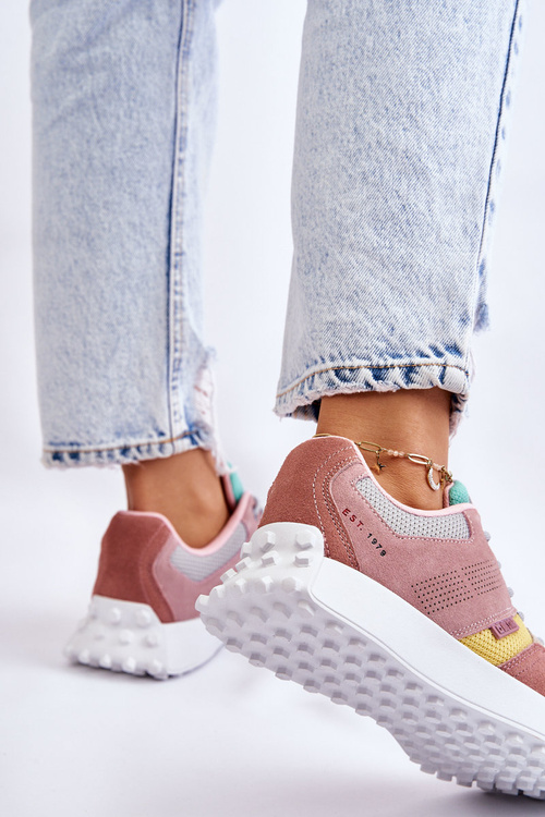 Жіночі кросівки Big Star LL274422 Pink-Beige