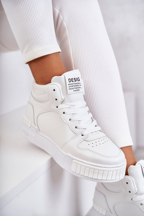 Жіноче високе спортивне взуття біле Trisa