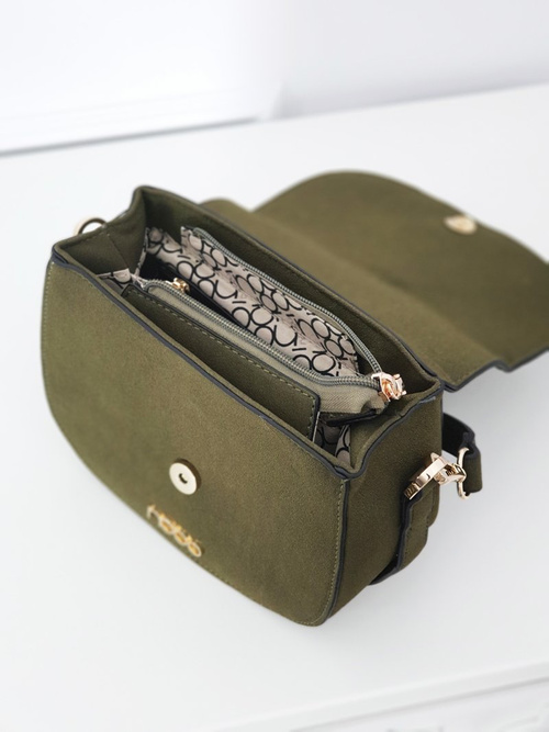 Жіноча зелена замшева сумочка NOBO NBAG-F0180-C008