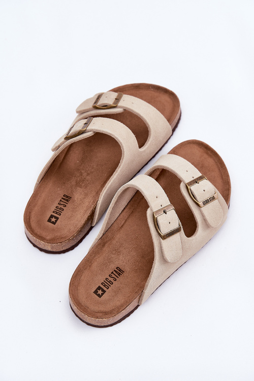 Замшеві Сандалі Для Жінок З Пряжками Big Star RR274A391 Бежеві