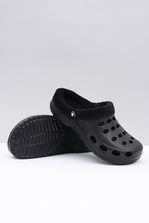 Жіночі шльопанці утеплені Black Kroks EVA