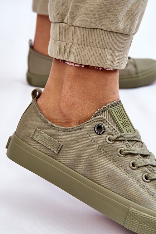 Жіночі класичні низькі кросівки Big Star LL274028 Green