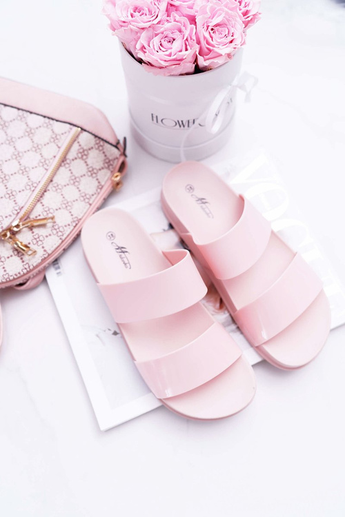 Жіночі шльопанці рожеві Viane