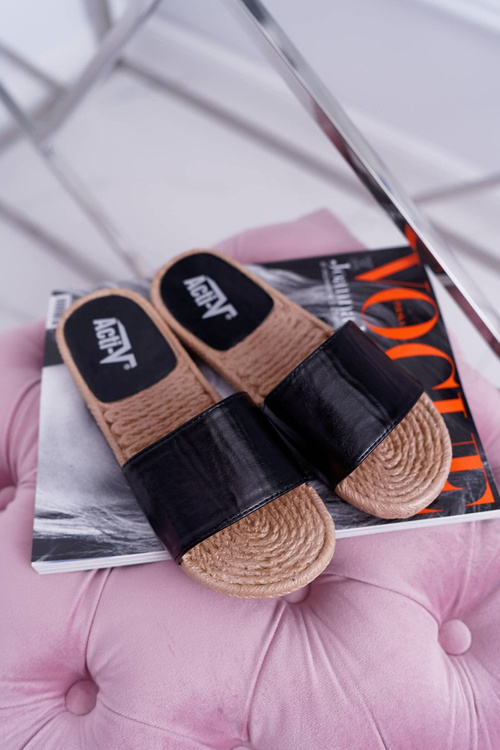 Чорні жіночі шльопанці Mindset