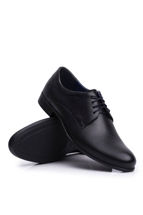 Чоловічі повсякденні шкіряні напівчоботи Нікополь Чорні 1738