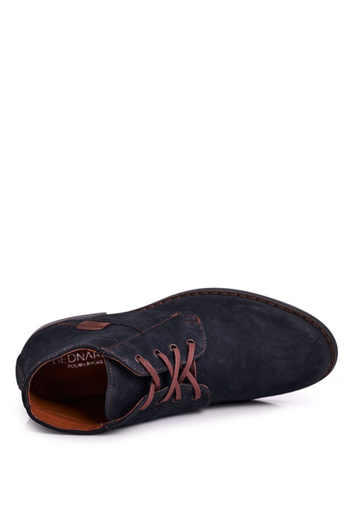 Чоловічі шкіряні черевики BEDNAREK темно-сині