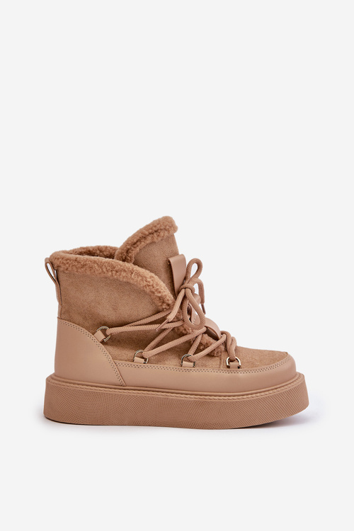 Снігові черевики на платформі Темно-бежеві Tamidra