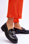 Лаковані мокасини Лофери з декором Black Maura 
