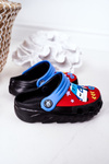 Дитячі поролонові тапочки з машиною Чорні