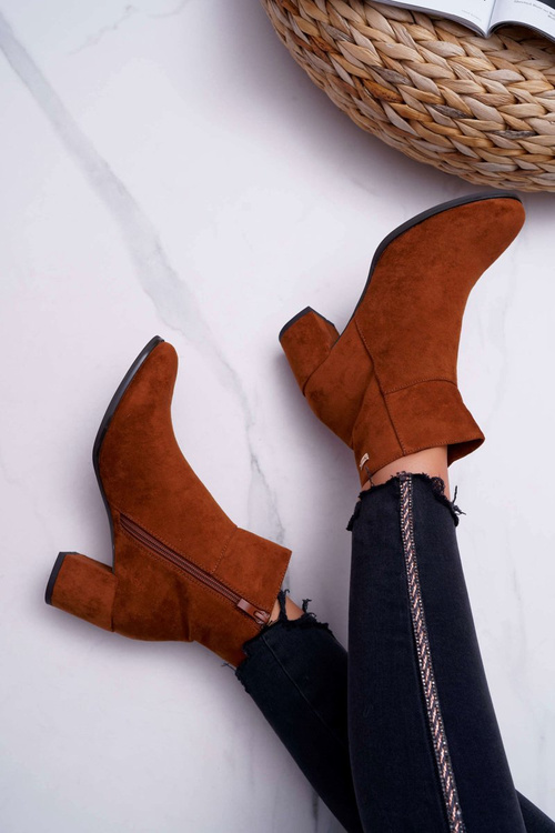 Чоботи жіночі на підборах Sergio Leone Camel BT522