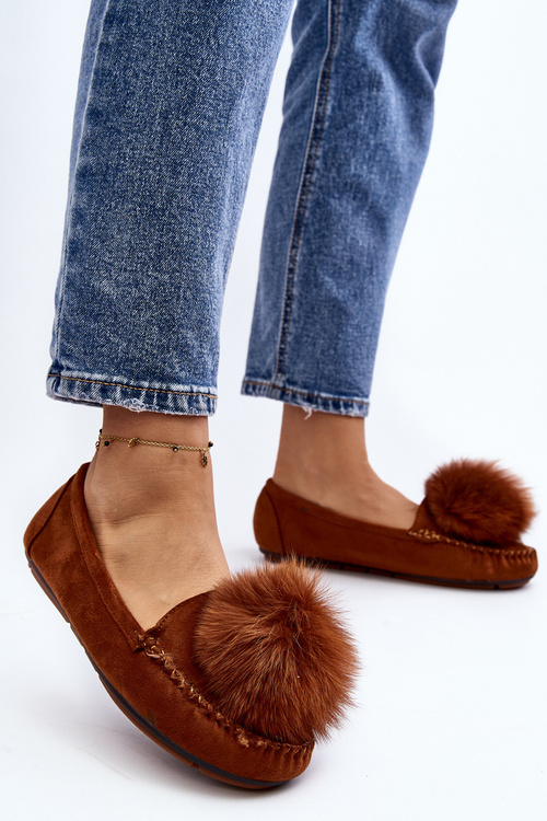 Жіночі мокасини з хутряною підкладкою Camel Novas