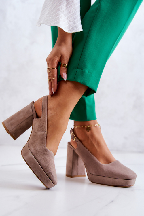 Замшеві туфлі Maciejka 05441-10 Beige