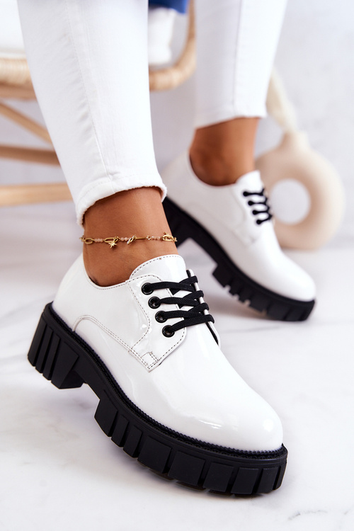 Модні лаковані туфлі La.Fi 210013W-LA Білі