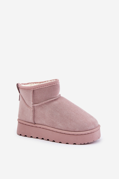 Дитячі зимові черевики утеплені рожеві Nallita
