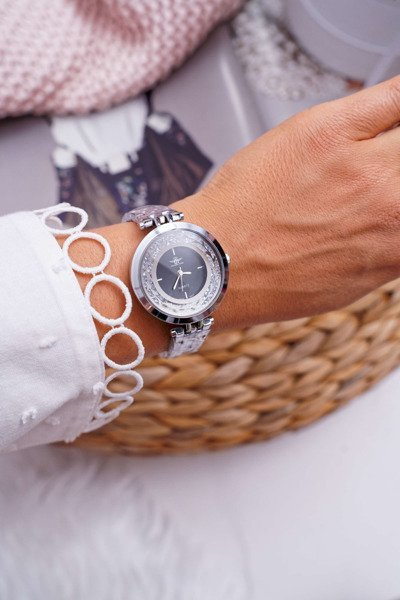 Жіночий годинник Michael John Silver Black Dial Curiosity