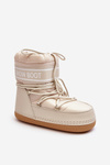 Жіночі снігові черевики на шнурівці бежеві Soia