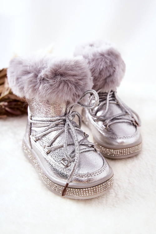 Дитячі чоботи з хутром Silver Grandis