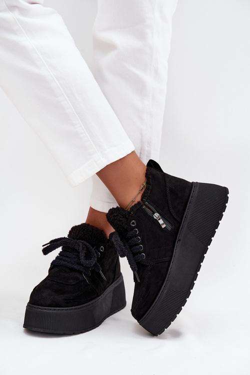 Жіночі сніговики на платформі з підкладкою з овечої шерсті Тип овець Чорний Luma