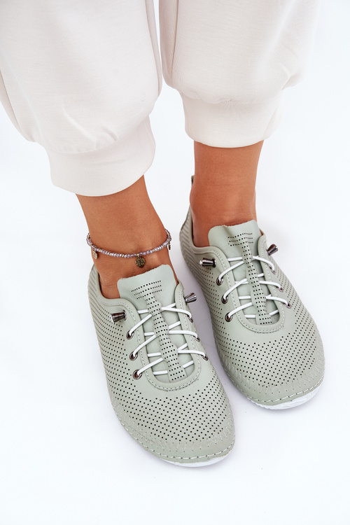 Жіночі Черевики З Натуральної Шкіри Artiker 54C0833 Світло-зелений