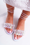 Жіночі босоніжки Lu Boo Crystals Silver Madina