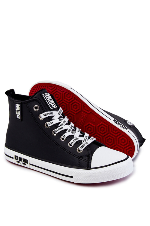 Чоловічі високі утеплені кросівки Big Star KK174346 Чорні