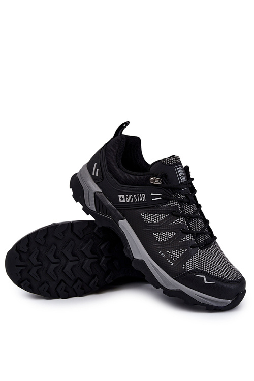 Чоловіче спортивне взуття Trappers Memory Foam Big Star KK174105 Чорний