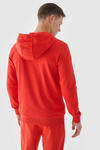 Чоловічий спортивний костюм худі на блискавці червоний 4FWMM00TSWSM1466-60S