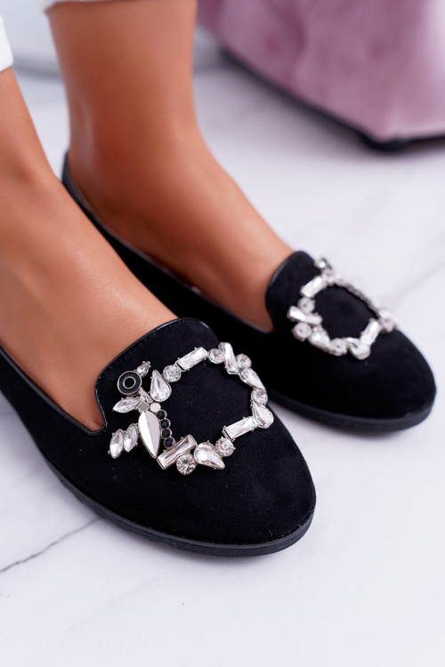 Чорні жіночі балерини Ballerina Zirconia Nergo